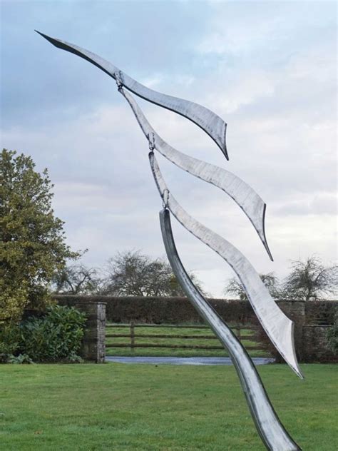 Stainless Steel Sculpture By Sculptor Will Carr Titled Duality