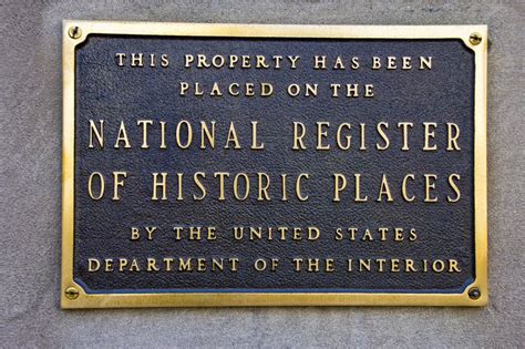 National Register Of Historic Places United States History National