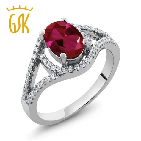 Buy Ruby Ring Gemstoneking Oval 230 Ct Royal Red