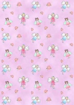 Free spring pale pastel patterned papers. Pretty Fairies Backing Paper 2 - CUP149755_172 | Craftsuprint