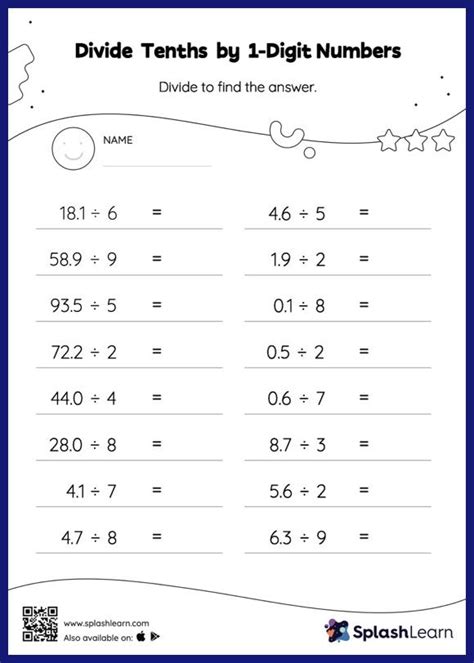 Divide Decimals Worksheets For 5th Graders Online Splashlearn Worksheets Library