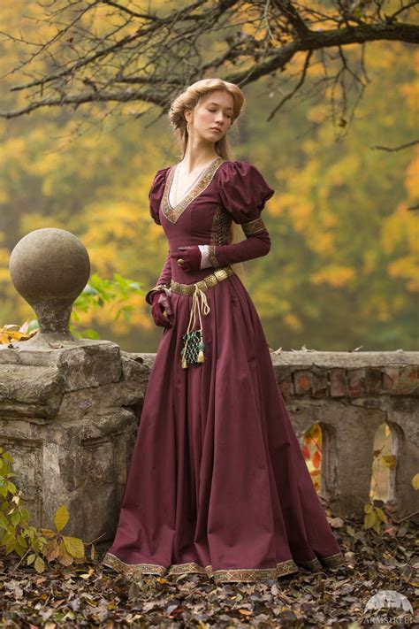 Medieval Cotton Fantasy Dress Princess In Exile Long Dress Etsy Canada