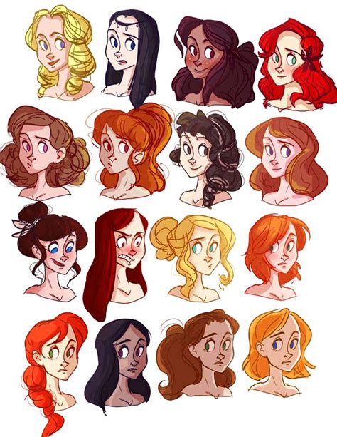 What's the easiest way to draw cartoon hair? Visual Resources For Head and Figure Drawing | Magnum Arts ...