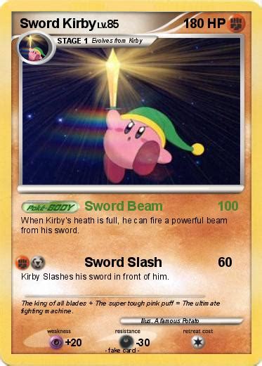 640 x 900 jpeg 91kb. Pokémon Sword Kirby 33 33 - Sword Beam 100 - My Pokemon Card