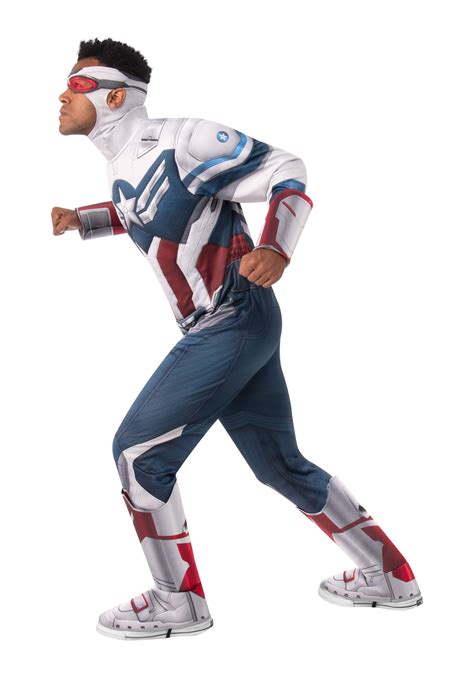 Mens Falcon And The Winter Soldier Deluxe Captain America Costume