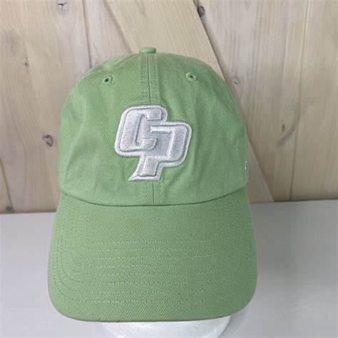 Green Hats Hats For Sale State University Light Green Mustang Poly Baseball Hats Strap
