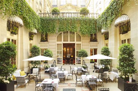 Heaven on earth in the delightful Patio of the Hôtel de Crillon Paris