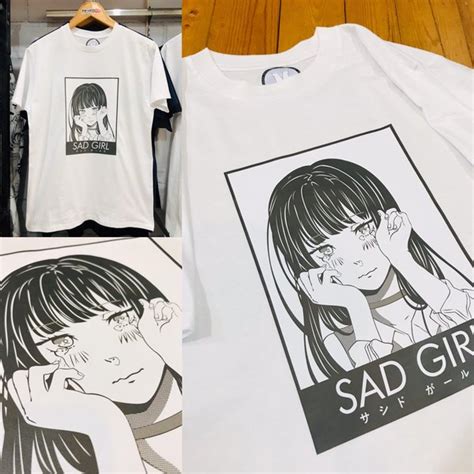 Jual Kaos Sad Girl White Anime Otaku Japan Di Lapak Metro Anime Store