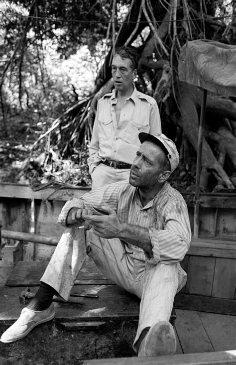 Humphrey Bogart Katharine Hepburn Filming The African Queen 1951