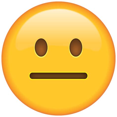 Emoji faces so believably describe human emotions that it's impossible to. Neutral Face Emoji | Emoji images, Emoji, Emoji drawings