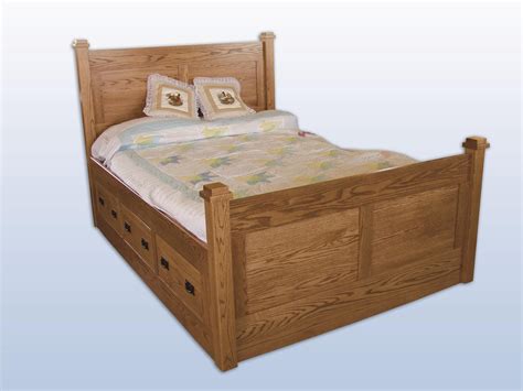 Kids Deluxe Bed With Storage From Dutchcrafters Amish Furniture
