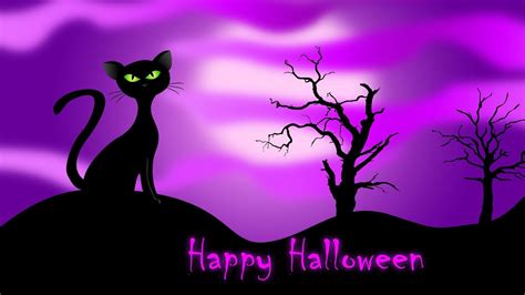 Halloween Cat Wallpapers Wallpaper Cave