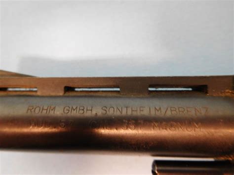 Prohib Rohm Gmbh Model 57 357 Mag Revolver 6 Shot 102 Mm Barrel