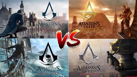 Assassin S Creed Origins Vs Syndicate Vs Unity Vs Black Flag Leap Of
