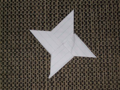 chinese paper throwing star  steps instructables