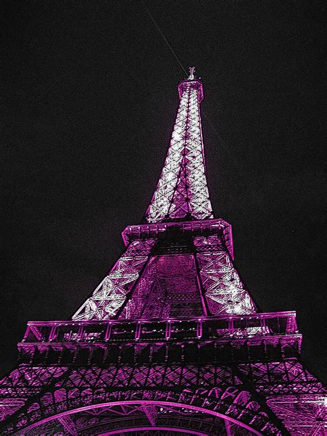 Eiffel Tower Purple By Tom Reynen Redbubble