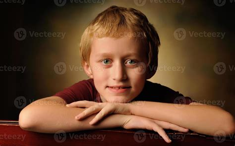 Portrait Of A Cheerful 10 Year Old Boy 945240 Stock Photo At Vecteezy