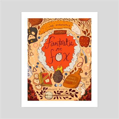 Wes Anderson S Fantastic Mr Fox An Art Print By Natalie Andrewson Fantastic Mr Fox Fantastic