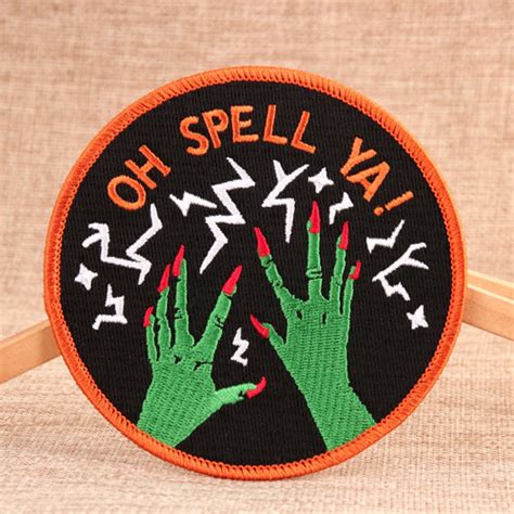 Custom Patches Green Hands Embroidered Patches Gs Jj
