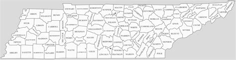 Printable Tennessee County Map Ruby Printable Map