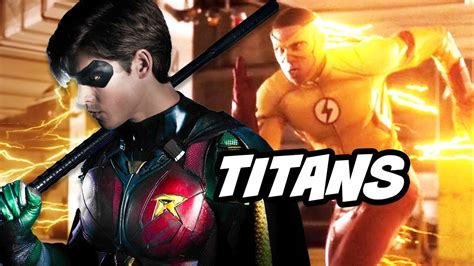 The Flash Season 4 Titans Wally West Easter Egg Scenes Breakdown Youtube
