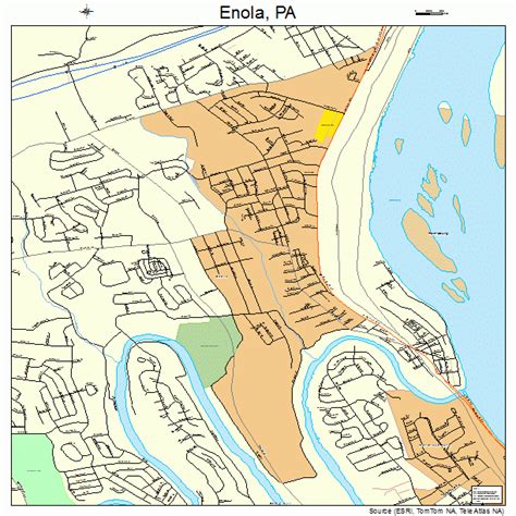 Enola Pennsylvania Street Map 4223744
