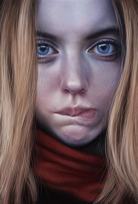 Sashach Digital Painting Portrait Realism Art Portrait Art