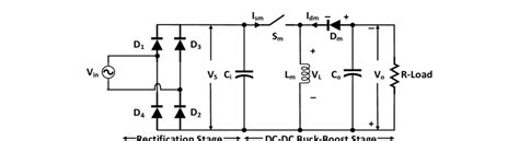 Basic Buck Boost Converter Circuit With Rectifiers Download Scientific Diagram