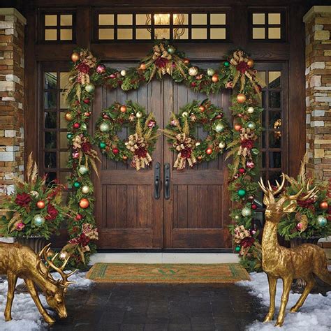 Christmas Front Door Decorations Quiet Corner