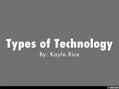 Types Of Technology