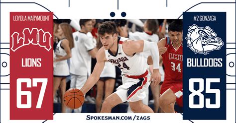 Recap And Highlights No 2 Gonzaga Uses Strong Second Half To Put Away
