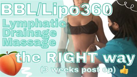 Lymphatic Drainage Massage Demo Bbl Lipo True Massage Bodywork Youtube