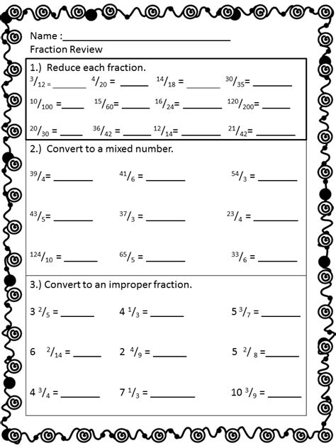 Practice 5th Grade Math Fractions Maths For Kids