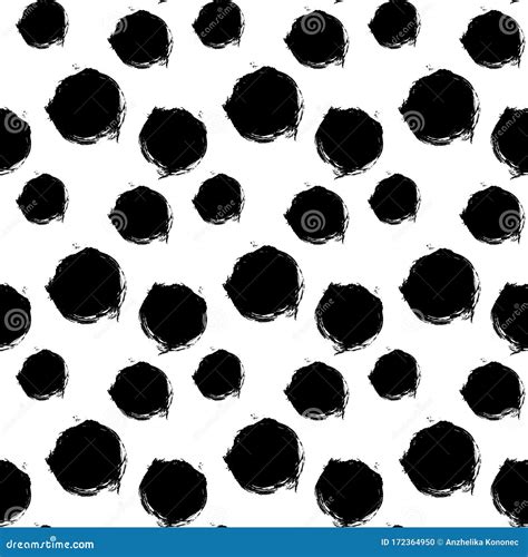 Black Spots On A White Background Isolated Pattern Stock Vector Art