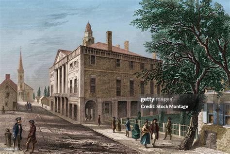 Federal Hall New York City Circa 1789 The First Capitol Building