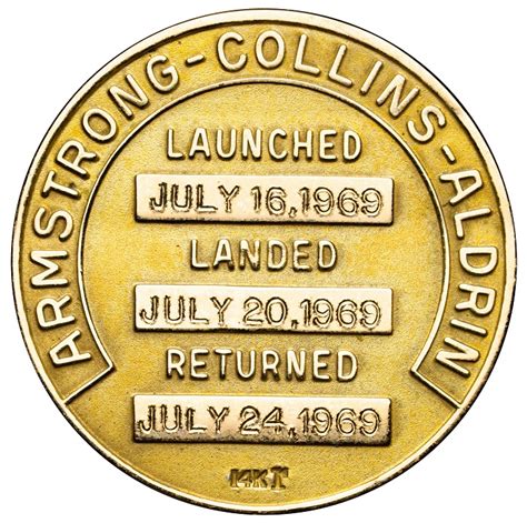 Neil Armstrongs Gold Apollo 11 Robbins Medal Sells For Record 2 Million