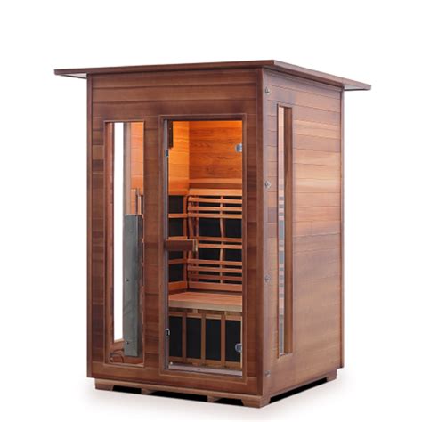 Enlighten Sauna Infrared And Dry Traditional Hybrid Diamond 2 Person