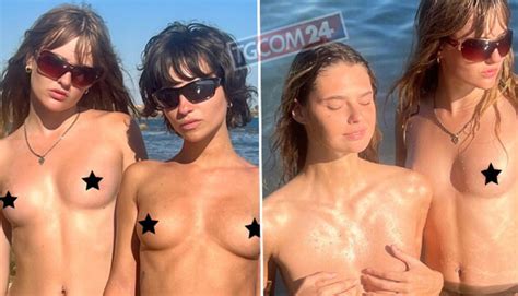 Victoria De Angelis In Topless Al Mare Con Le Amiche