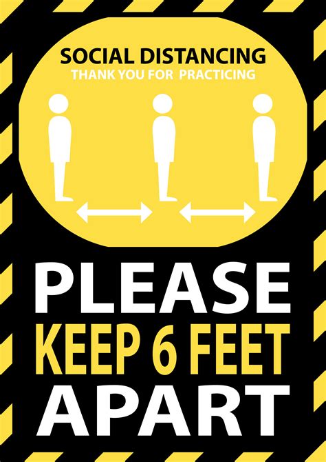 Please Keep 6 Ft Apart Floor Decal 12x17 Inch Trophy Depot
