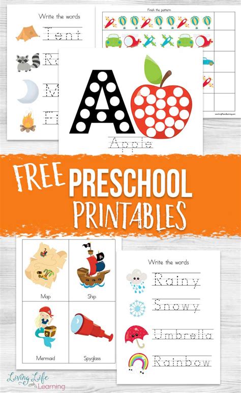 Free Preschool Printables Free Preschool Printables Preschool