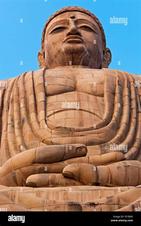 India Bihar Bodhgaya Metre High Japanese Style Seated Buddha Statue
