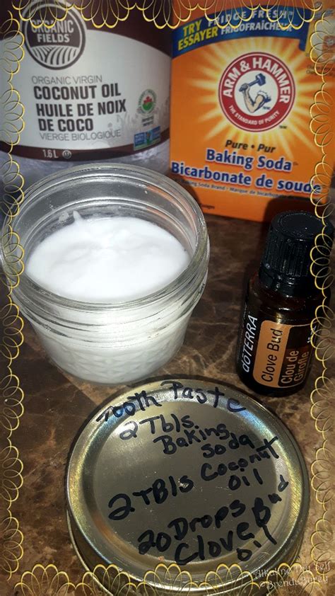 Homemade Toothpaste Coconut Oil Baking Soda And Clove Bud Oil Keeps
