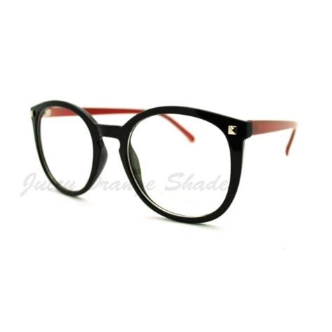 women s fashion glasses cute round clear lens eyeglasses ebay