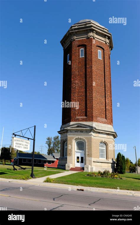 Schoolcraft County Historical Park And Brick Water Tower Manistique