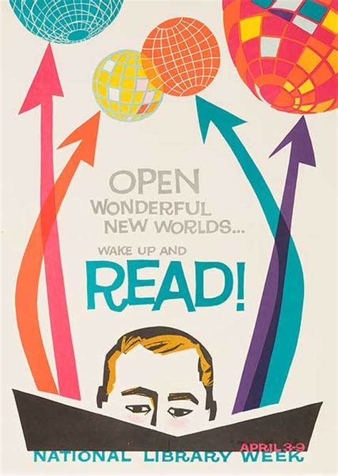 National Library Week Original Literacy And Reading Poster David
