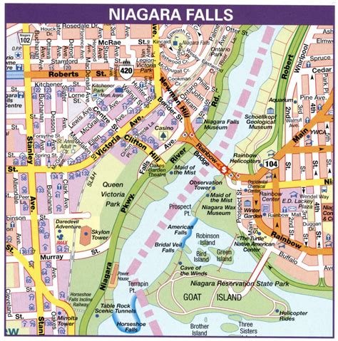 Street Map Of Niagara Falls Ontario Cleopatra Turkey Map