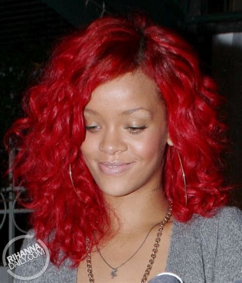 Rihanna Red Hair Curls Hair Goals Rihanna Hairstyles 2015 Hairstyles Celebrity Hairstyles