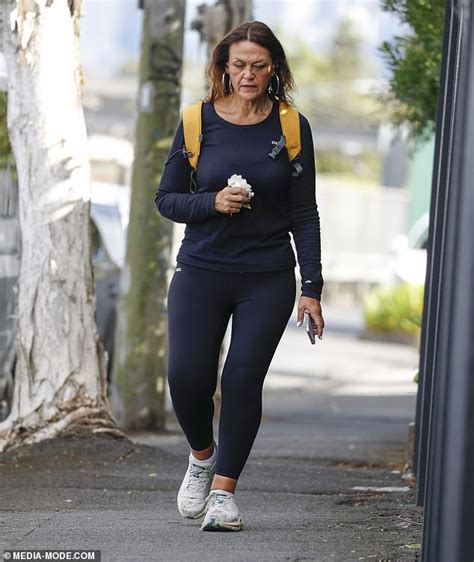 Chrissie Swan Shows Off Her Trim Figure In Activewear During Her Daily