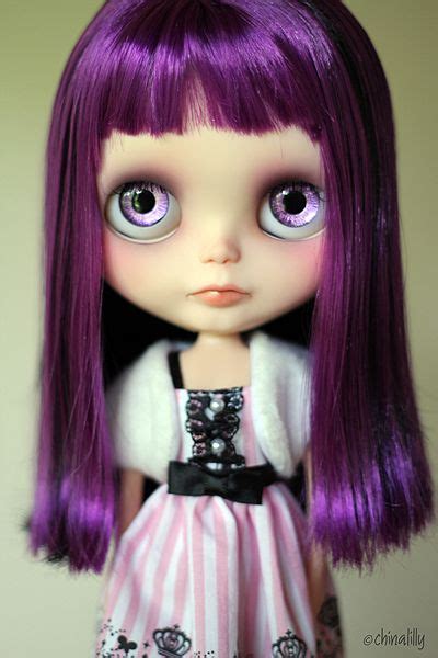 Purple Blythe Dolls Blythe Purple Hair