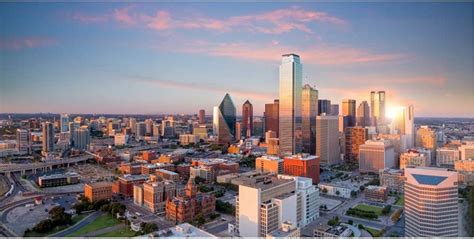 Dorcev 8x4ft Dallas Texas Cityscape Photography Backdrop
